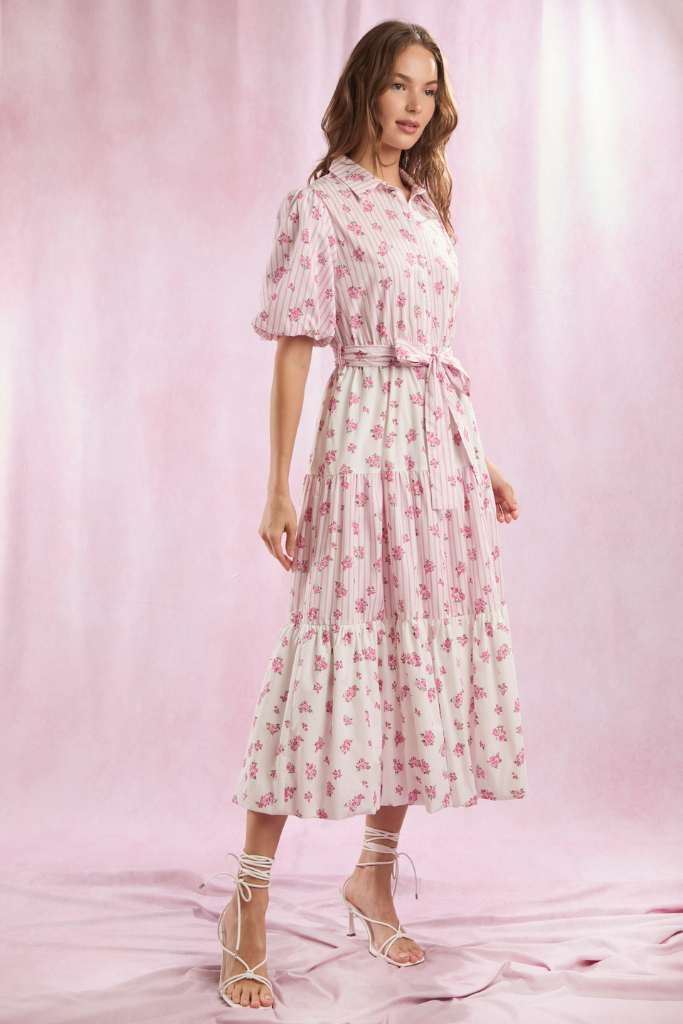 Pandora Maxi Dress - Pink