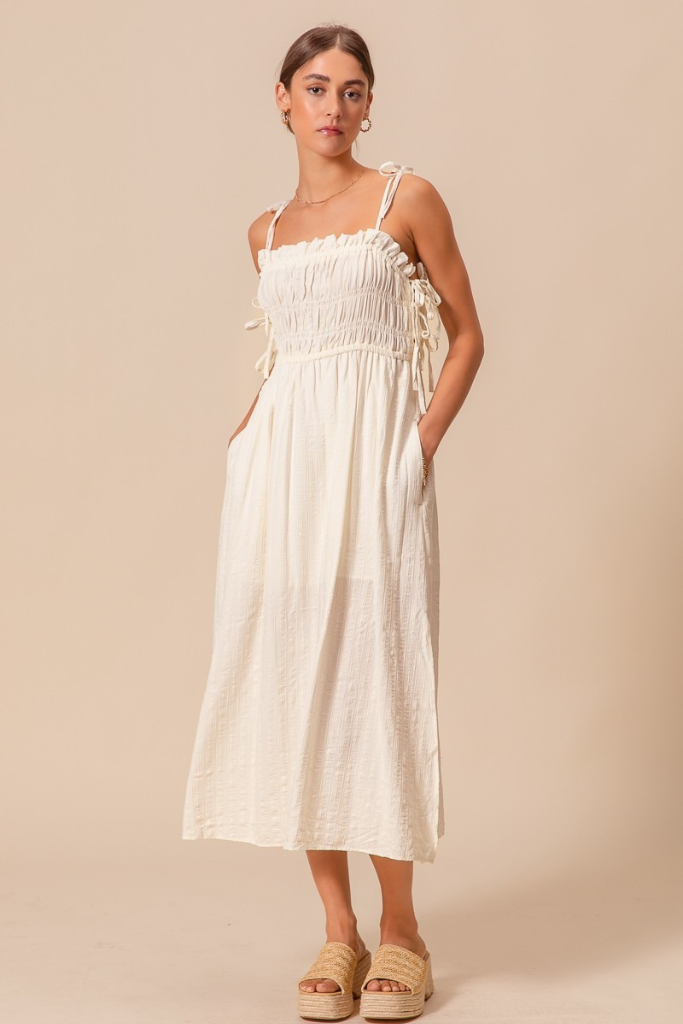 Sweetest Kind Midi Dress - Ivory