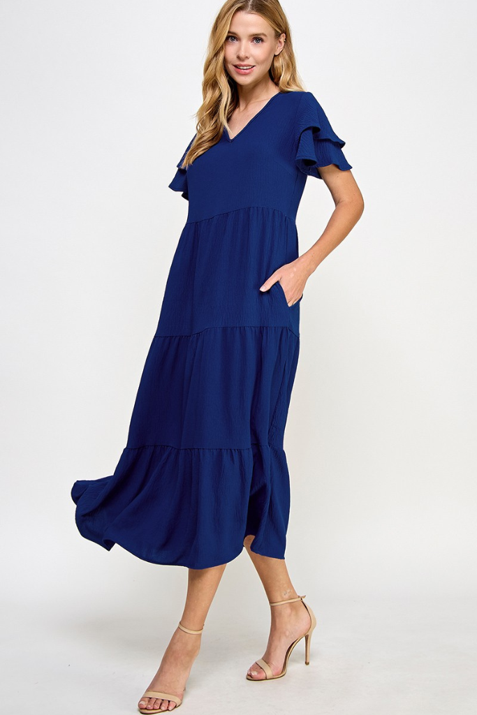 First Glance Maxi Dress - Navy