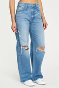 Ryder High Rise Straight Leg Jeans - Medium Wash