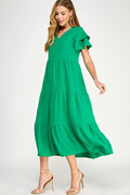 First Glance Maxi Dress - Kelly Green