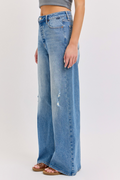 Past Life Wide Leg Jeans - Medium Wash