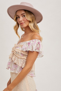 Near Perfect Ruffle Top - Pink