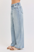 Wild Card Wide Leg Jeans - Light Wash