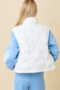 Bright Spirits Quilted Vest - Ivory