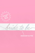 Bridal Bliss Sash - White Iridescent