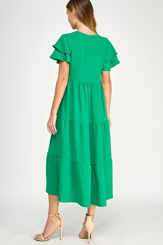 First Glance Maxi Dress - Kelly Green