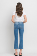 The Thrill Cropped Flare Jeans - Medium Wash