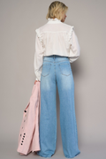 My Closure Wide Leg Jeans - Medium Wash