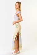 On A Journey Maxi Dress - Blue/Yellow