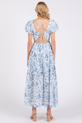 AnnMarie Floral Maxi Dress - Blue