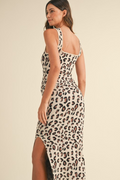 Refined Style Midi Dress - Leopard