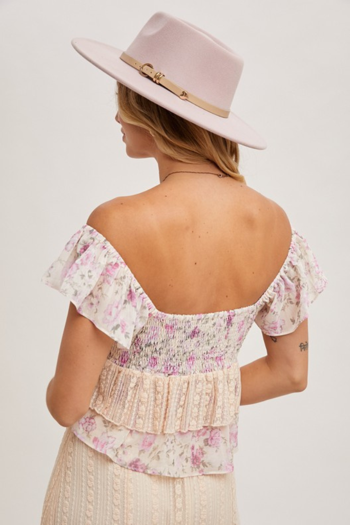 Near Perfect Ruffle Top - Pink