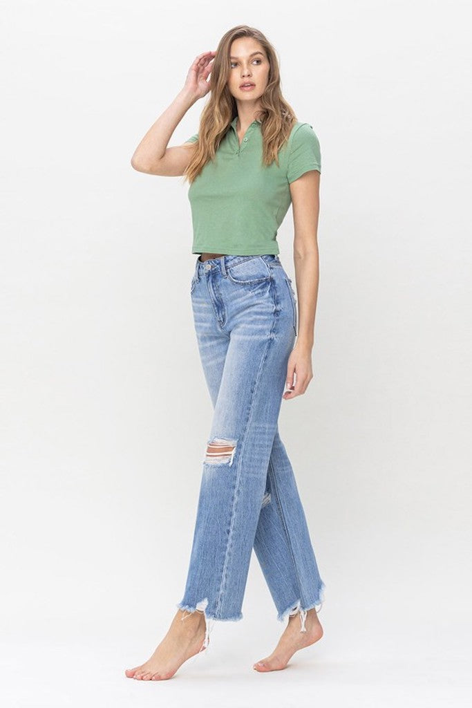 Redeem Straight Leg Jeans- Medium Wash