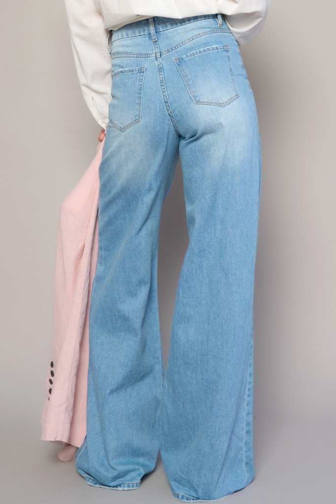 My Closure Wide Leg Jeans - Medium Wash