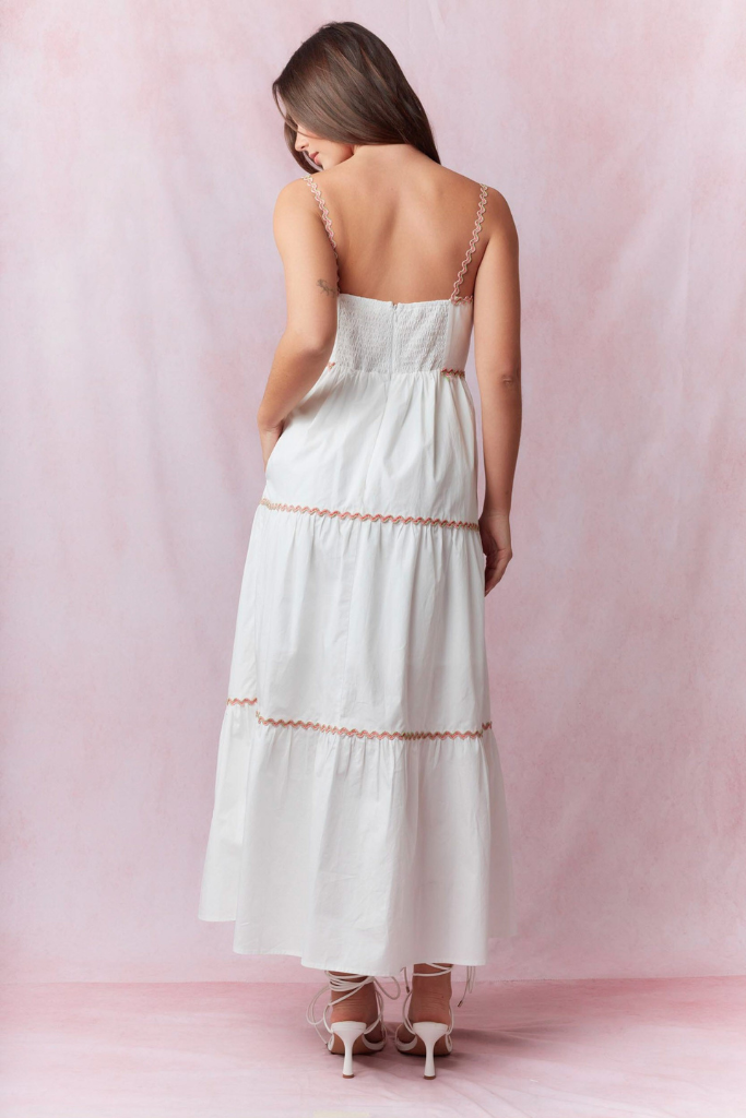 Fresh Ideas Midi Dress - Off White