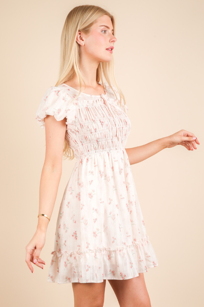 Haven Floral Dress - Pink