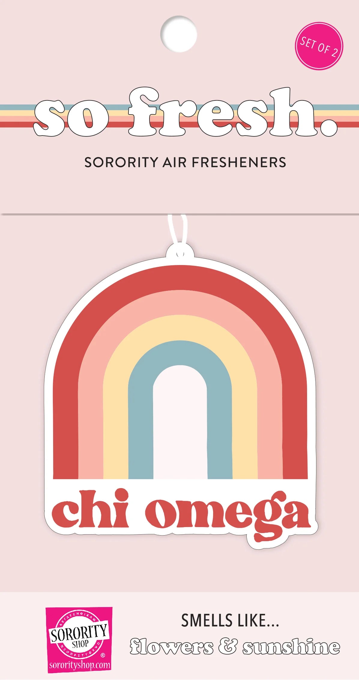 Sorority Rainbow Air Freshener - Flowers &amp; Sunshine Scent