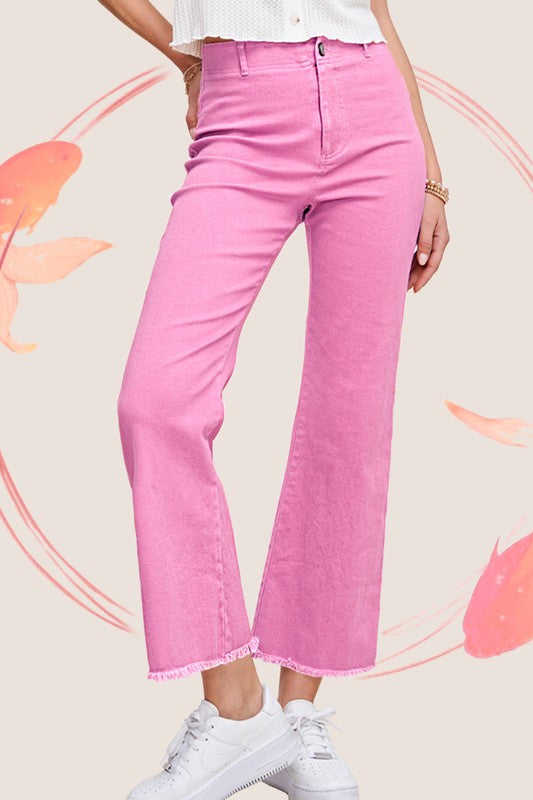 Don&#039;t Belong Wide Leg Pants - Pink