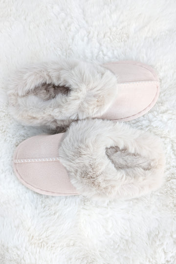 Carefree Day Slippers - Light Taupe