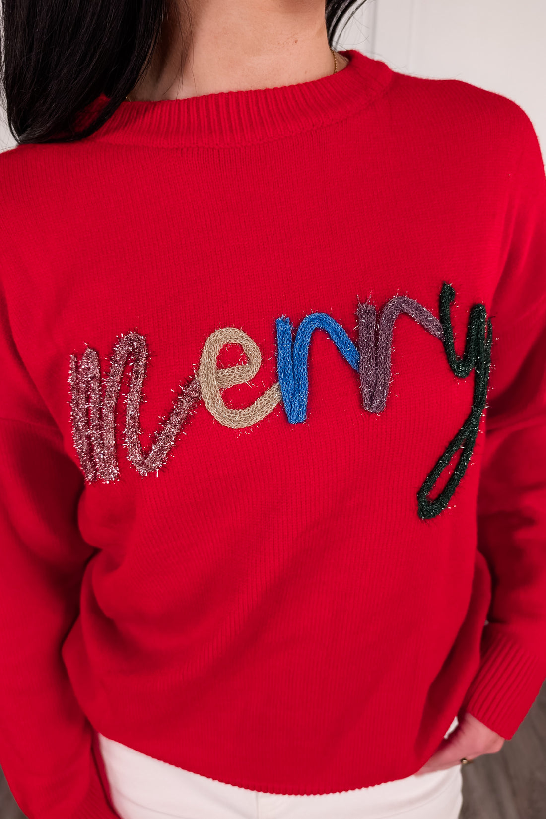 Merry Moment Sweater - Red