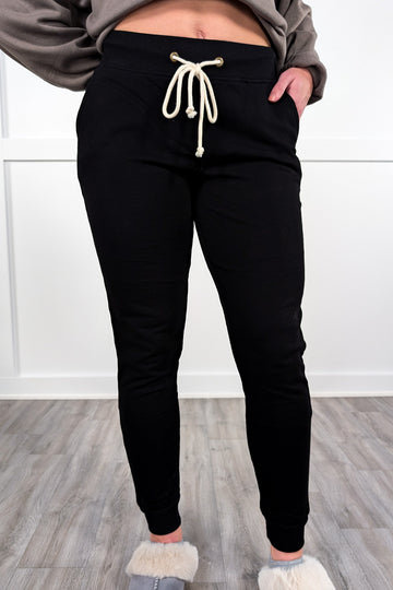 Playful Delight Relax Fit Joggers - Black