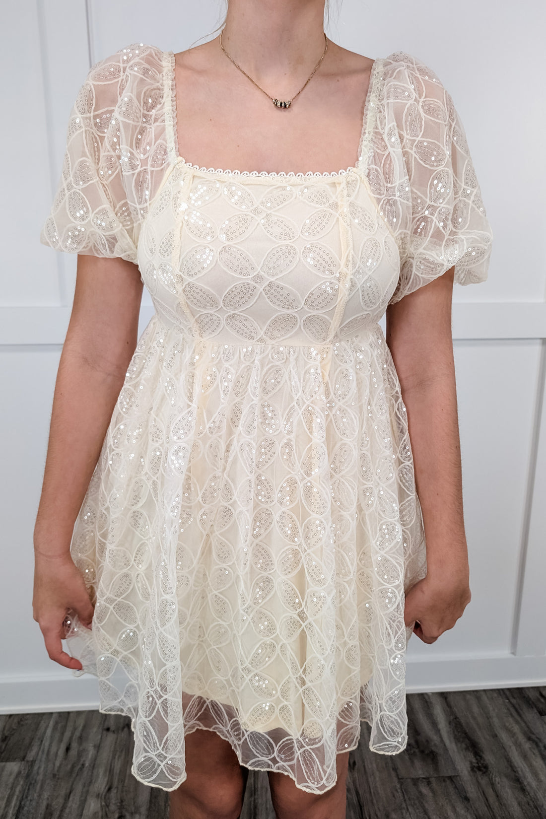 Mad Love Babydoll Dress - Cream