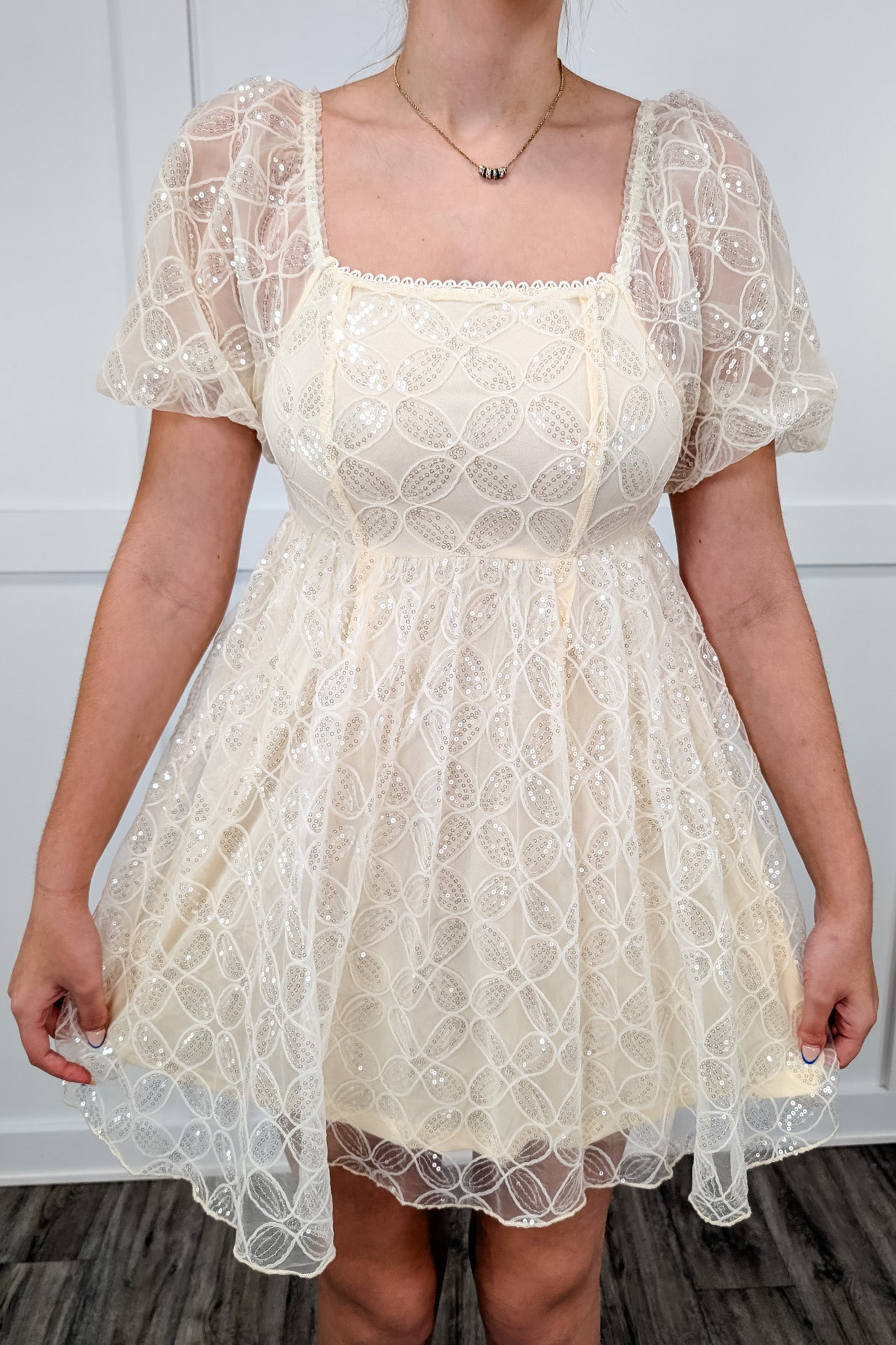 Mad Love Babydoll Dress - Cream