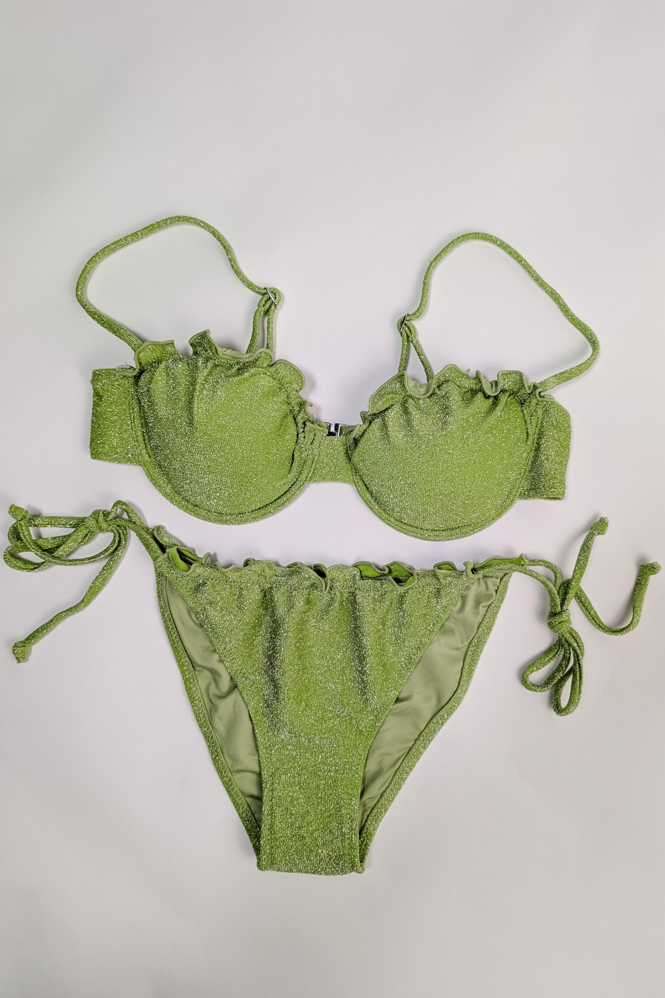 Ariella Bikini- Glitter Green