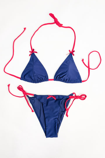 Night Swim Bikini - Navy/Red