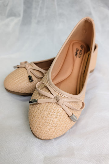 Bonnie Bow Flat - Beige