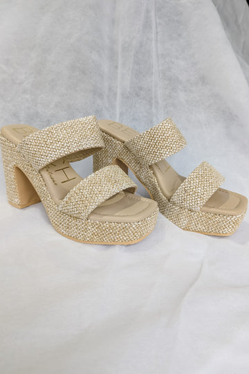 Matisse Gem Platform Heel - Beige