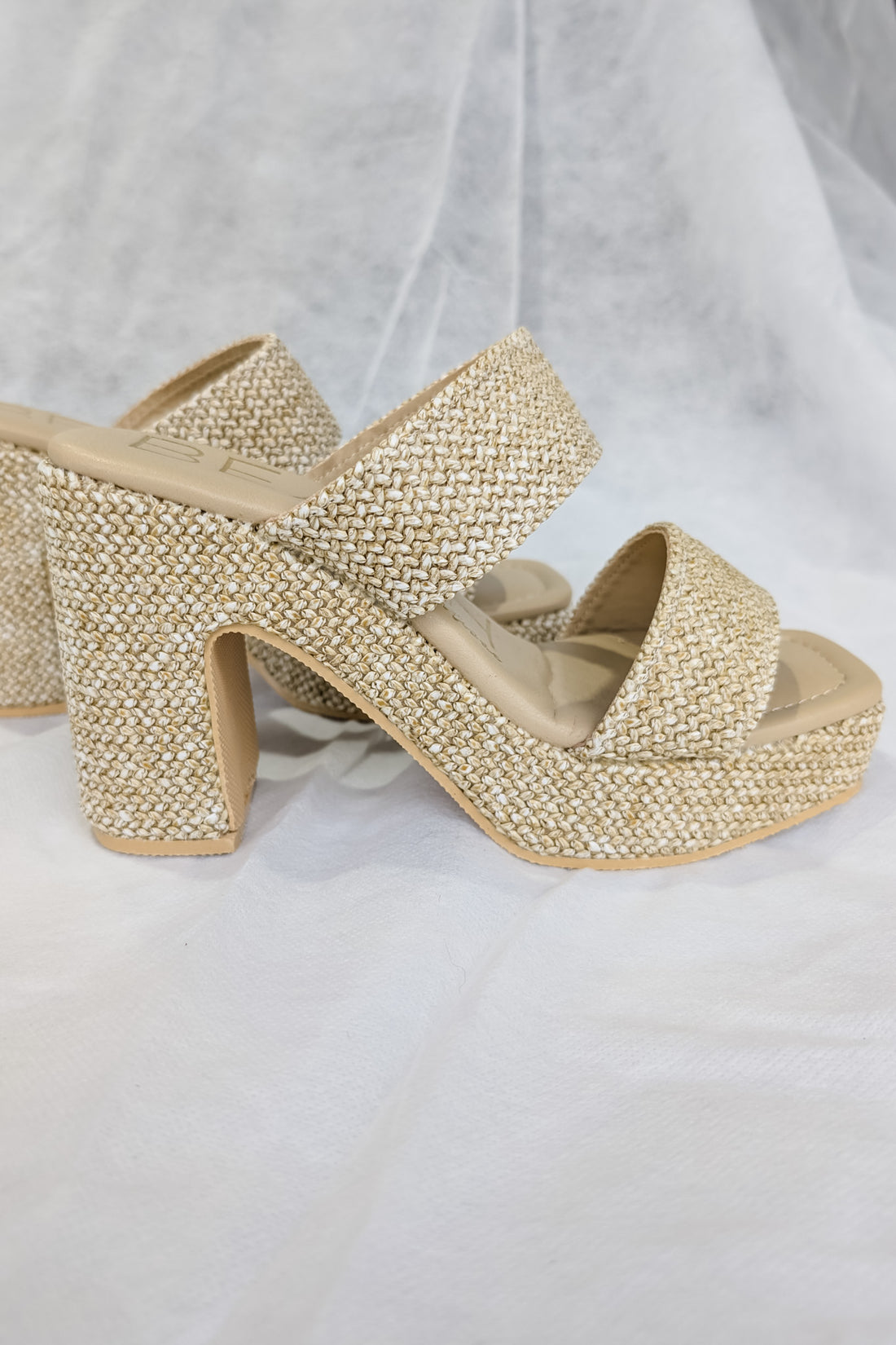 Matisse Gem Platform Heel - Beige