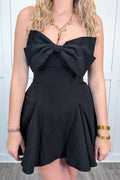 My Type Bow Dress - Black