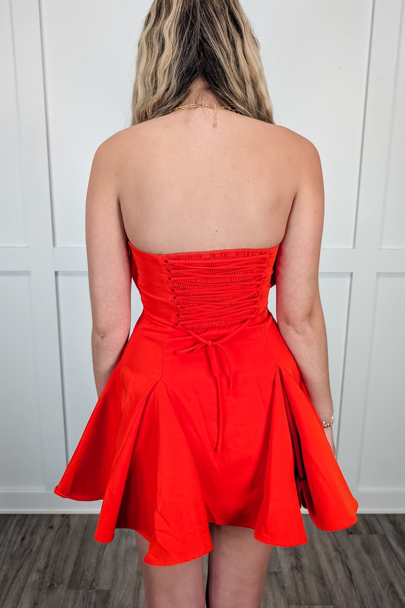 My Type Bow Dress - Red