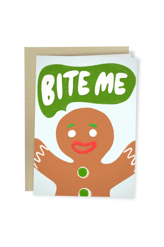 Bite Me Christmas Card