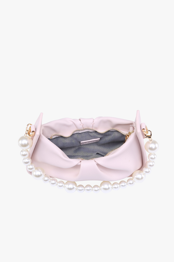 Ibiza Pearl Shoulder Bag- Light Pink