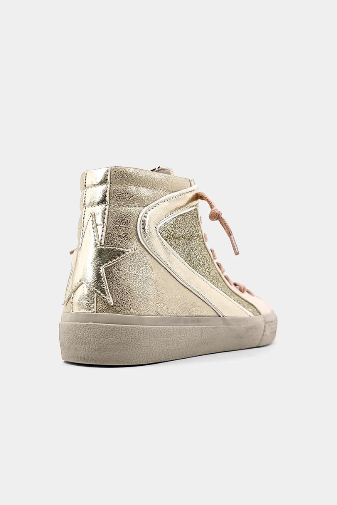 Rooney Sneakers- Gold Distressed