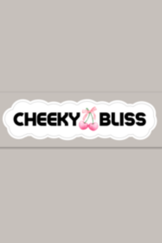 Cheeky Bliss Logo Sticker - Cherry