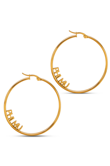 Sorority Hoop Earrings - Gold