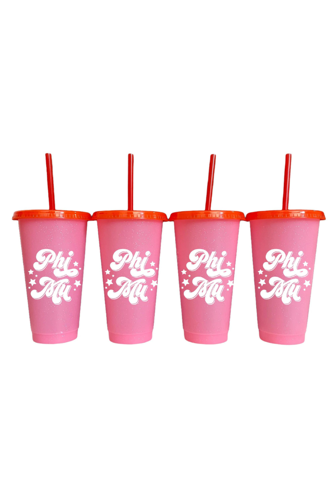 Sorority Color Changing Cups - Glitter