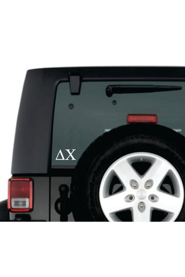 Sorority Greek Letter Car Decal