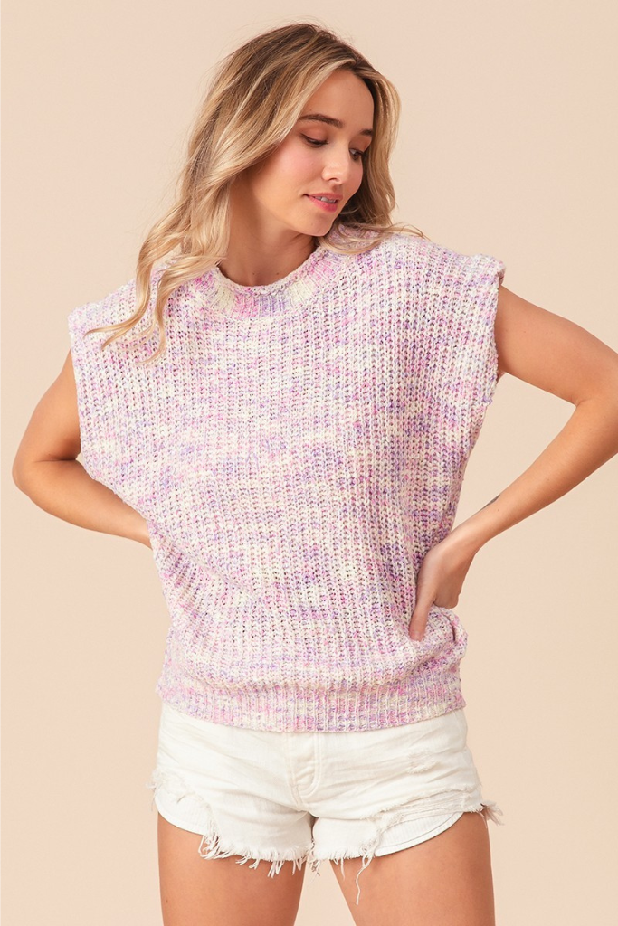 She&#039;s A Star Knit Top - Lavender