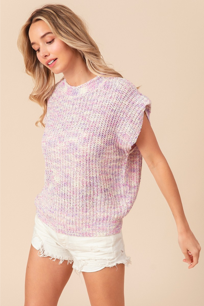 She&#039;s A Star Knit Top - Lavender