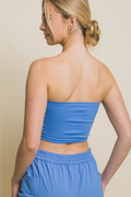 Love Follows Tube Top - Blue