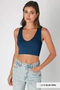 Bring It On Plunge V-Neck Cropped Tank