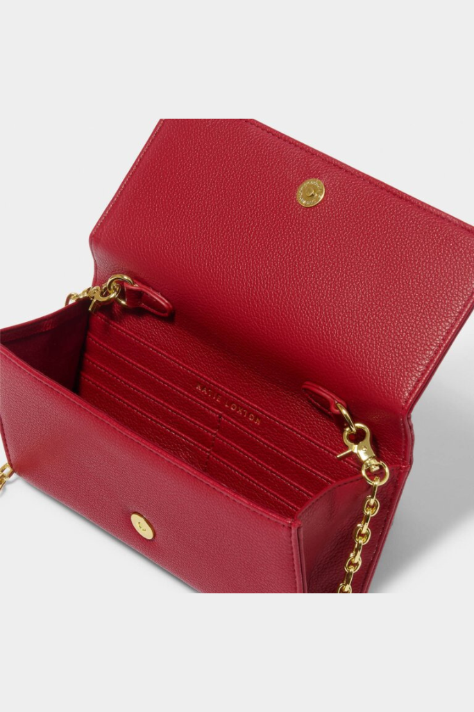 KL Rubi Chain Crossbody Bag - Garnet Red