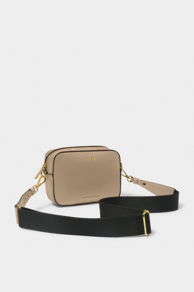 KL Marni Mini Crossbody Bag - Light Taupe/Charcoal