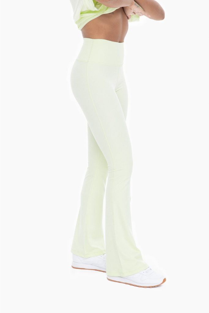 Keep Going Flare Leggings - Lime