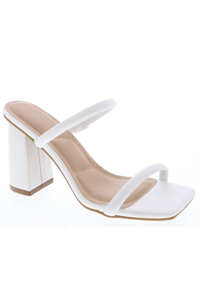 All Is Well Strappy Heel - White